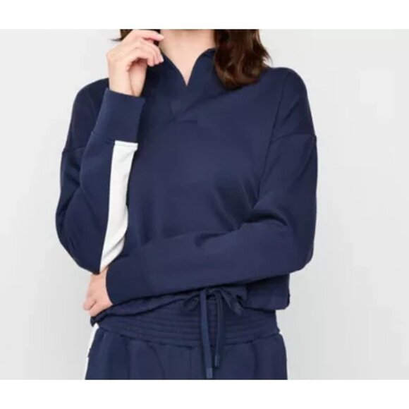 Stylus Women’s pullover crop top sport sweatshirt size 1X NWT - Picture 2 of 7